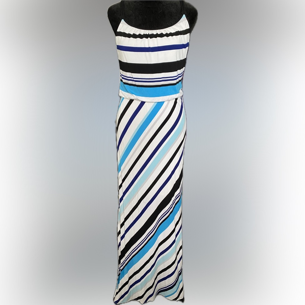 WHBM Sleeveless Striped Maxi Dress - Size XS - EUC